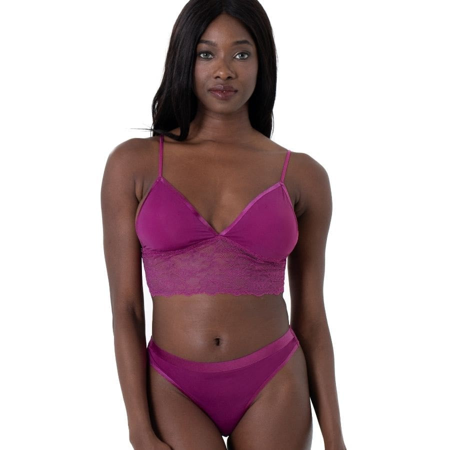 packx3 lace thong briefs, crystal by dorina.