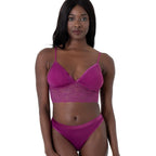 packx3 lace thong briefs, crystal by dorina.