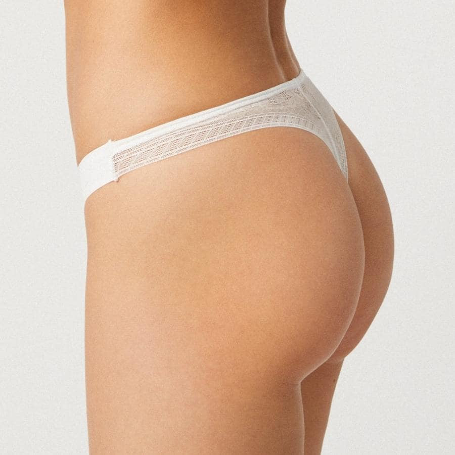 Braga corte tanga en encaje invisible de ysabel mora.