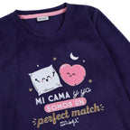 Girls' fleece pyjamas, "my bed and I". Mr. Wonderful.
