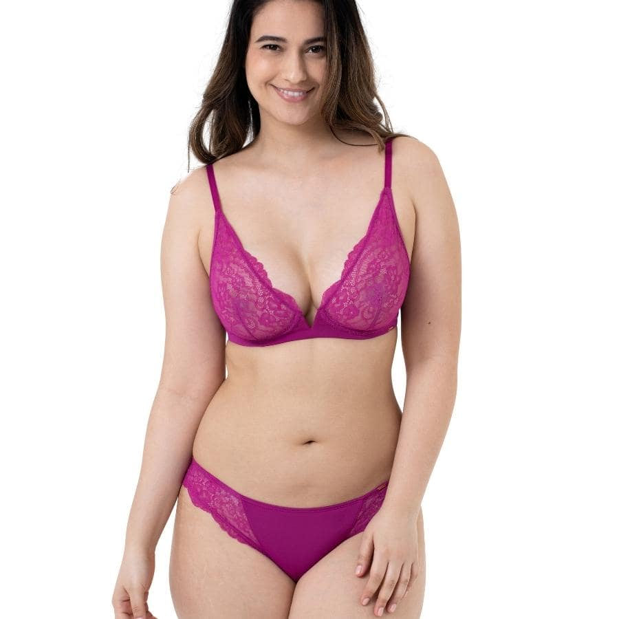 sujetador bralette escotado sin aros, rain de dorina.