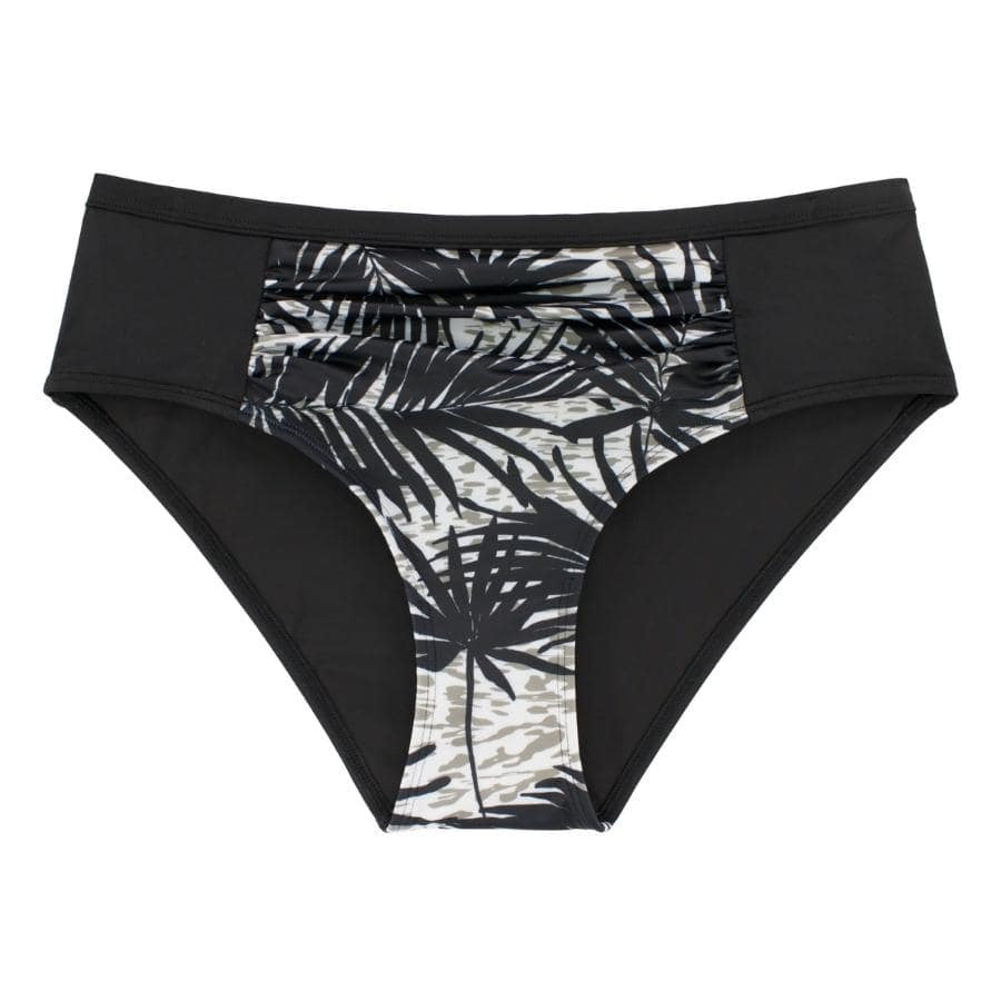 braga bikini de talle alto estampada, bako de dorina.