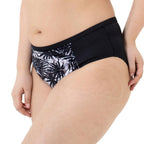 braga bikini de talle alto estampada, bako de dorina.