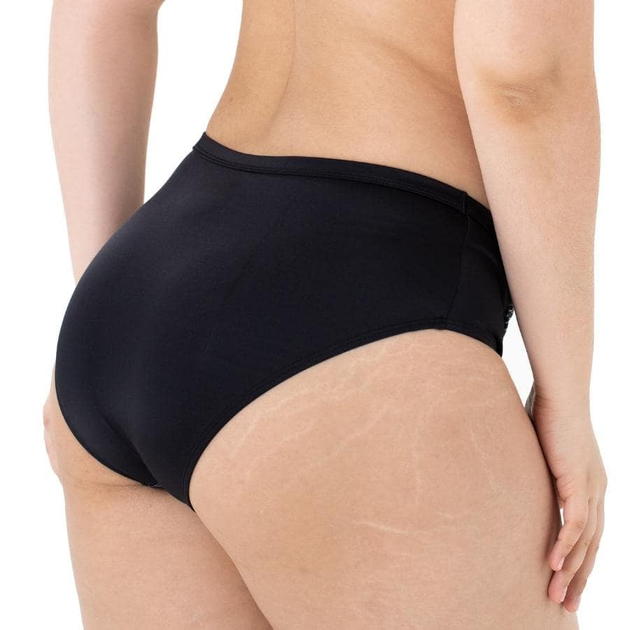 braga bikini de talle alto estampada, bako de dorina.