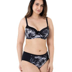 braga bikini de talle alto estampada, bako de dorina.
