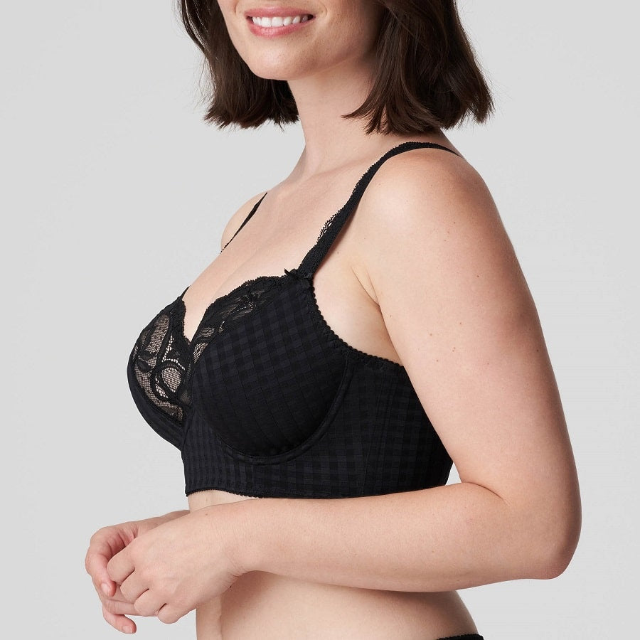 bralette reductor cuadritos y encaje, madison de primadonna.