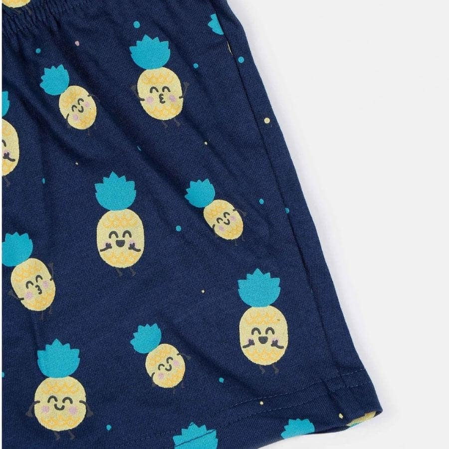 Girls' summer pajamas, "together to the end of the world," Mr. Wonderful.