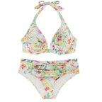 conjunto bikini sin aros estampado, koro island de dorina.