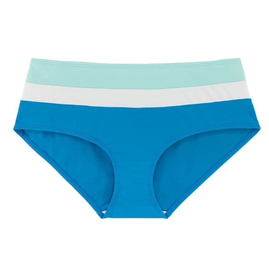 High-waisted tricolor bikini briefs, Lawaki by Dorina.