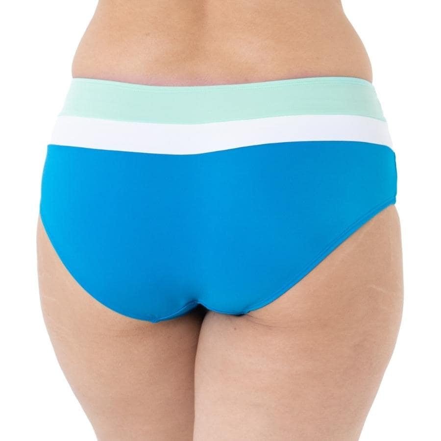 High-waisted tricolor bikini briefs, Lawaki by Dorina.