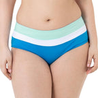 High-waisted tricolor bikini briefs, Lawaki by Dorina.