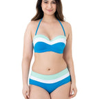 High-waisted tricolor bikini briefs, Lawaki by Dorina.