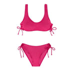 conjunto bikini tipo top sin aros, yadua de dorina.