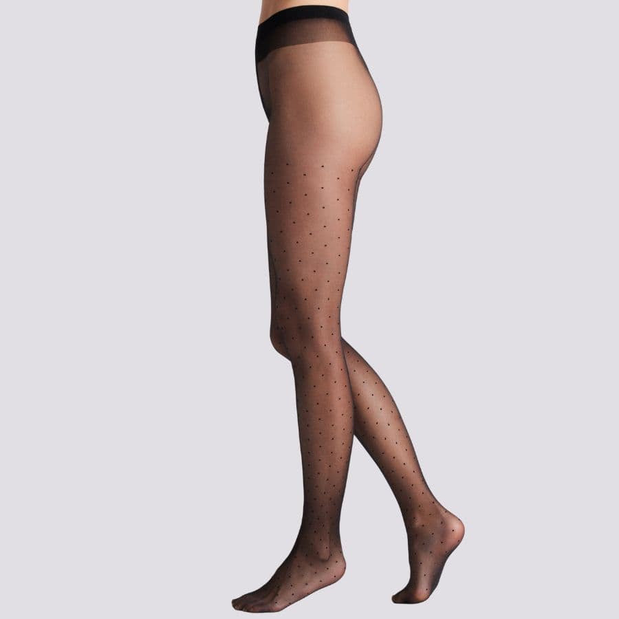 panty fantasía de puntitos, 20 den de ysabel mora.