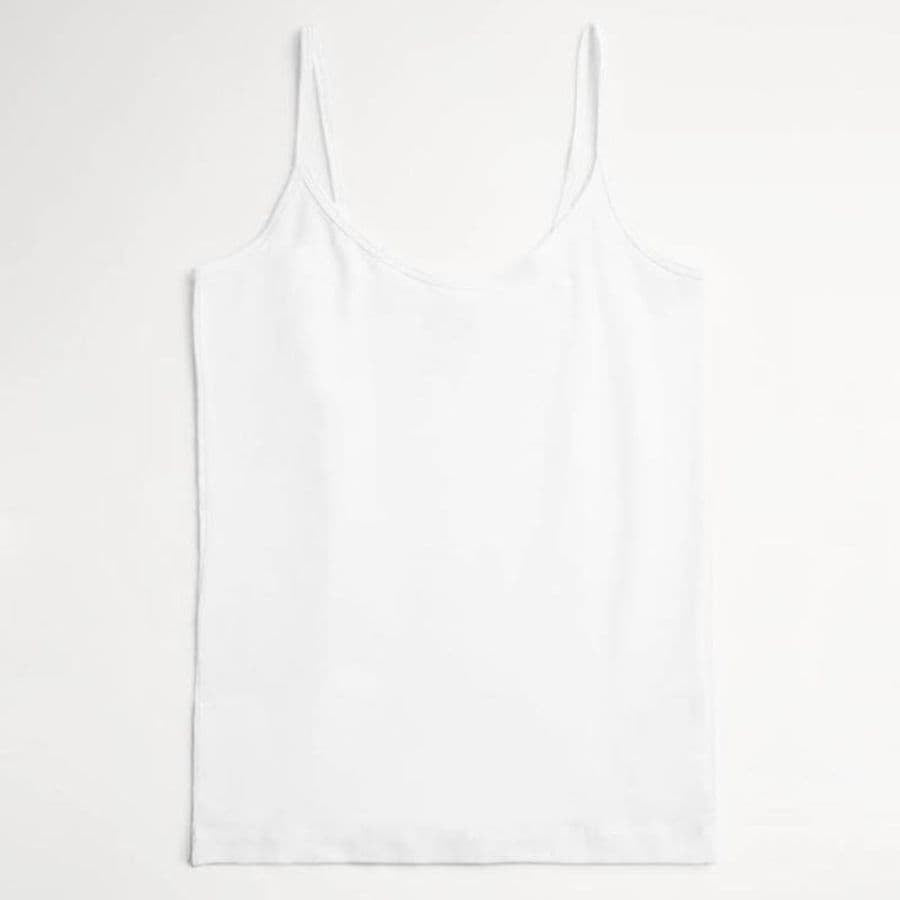 Camiseta interior con tirante fino en algodón de ysabel mora