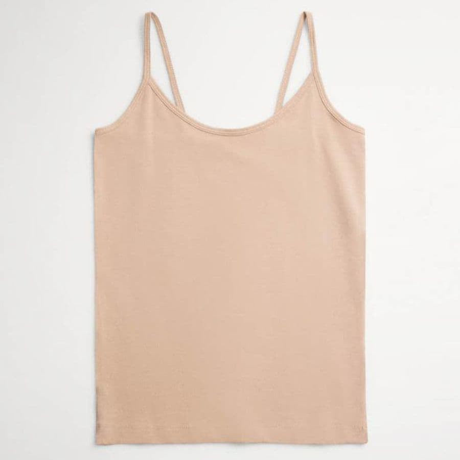 Camiseta interior con tirante fino en algodón de ysabel mora