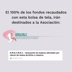 tote bag singular contra el cancer de mama.