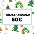 tarjeta regalo navideña 50 euros, singular.