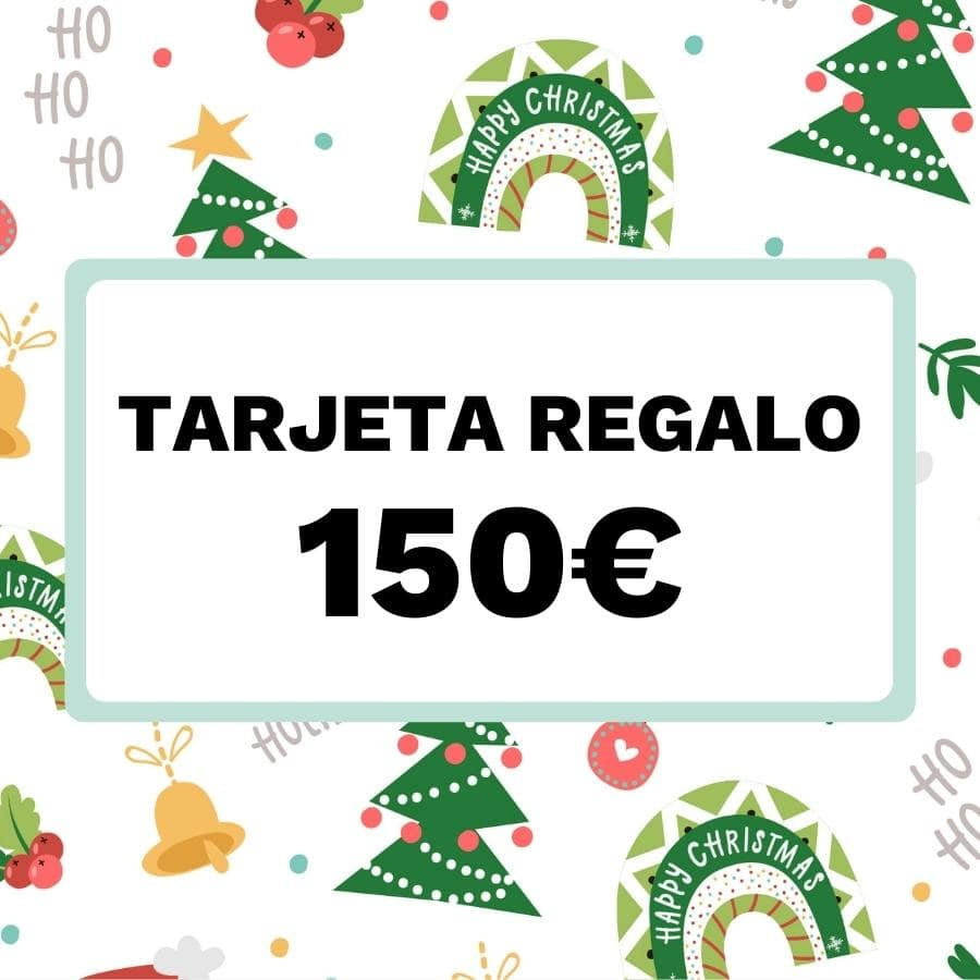 tarjeta regalo navideña 150 euros, singular.