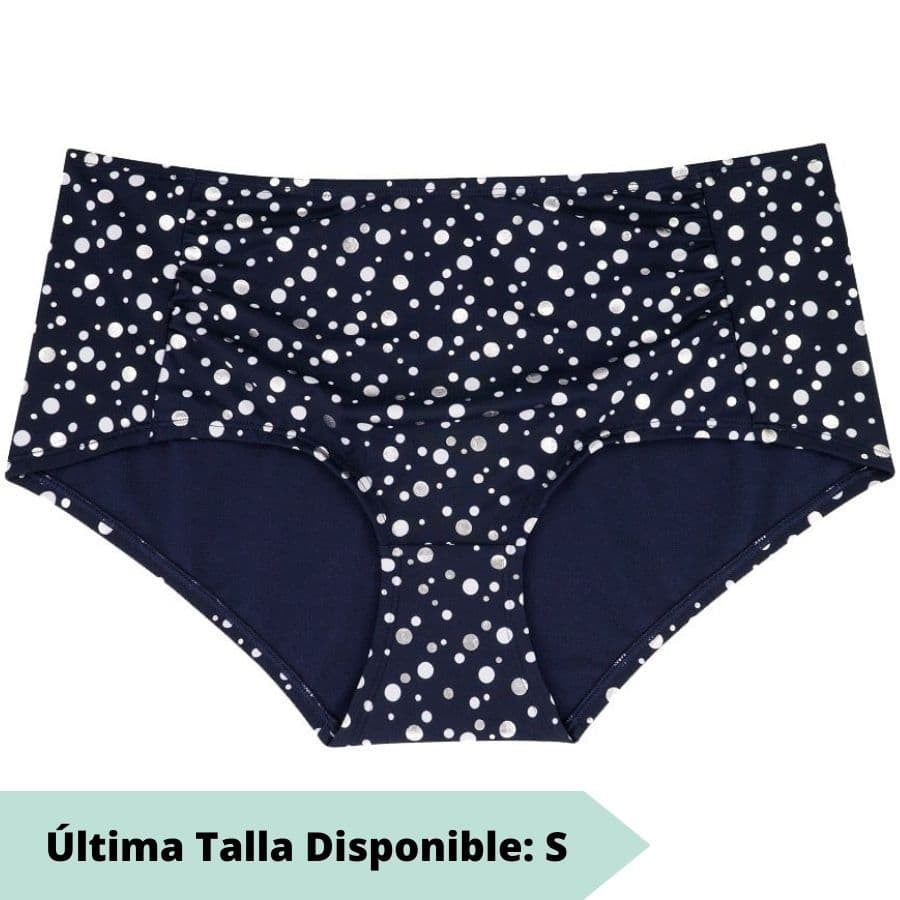 braga bikini de talle alto lunares, cannes de dorina.