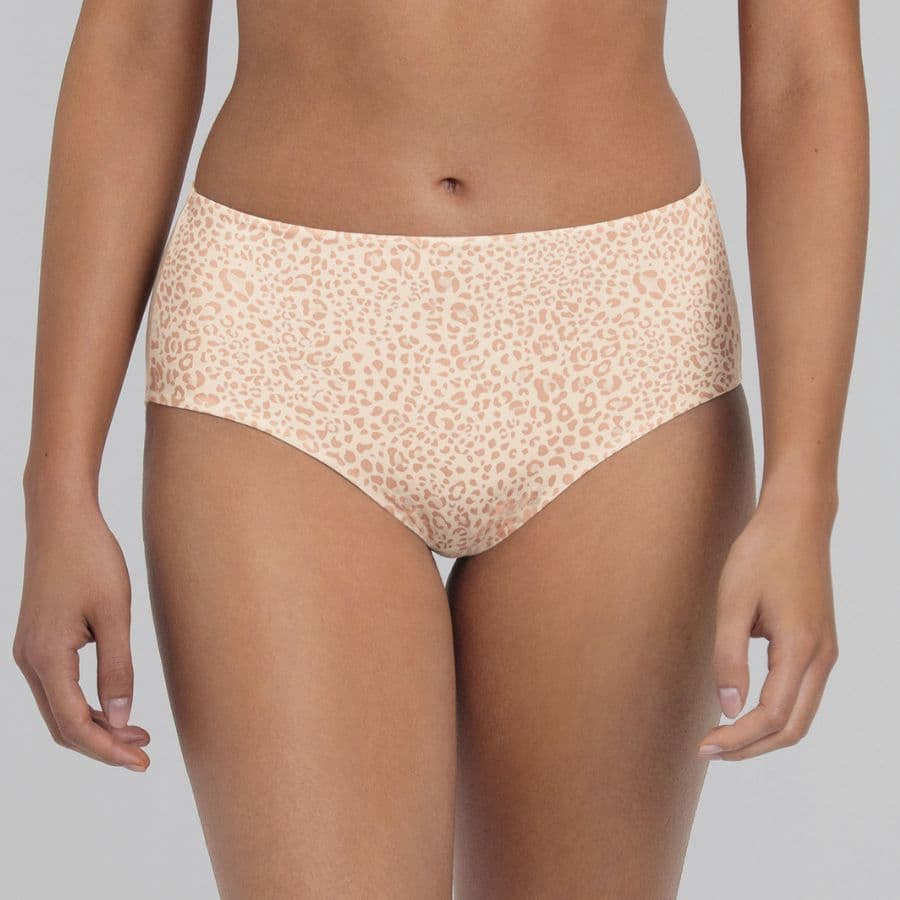 Printed high-waisted briefs, Joy by Rosa Faia.