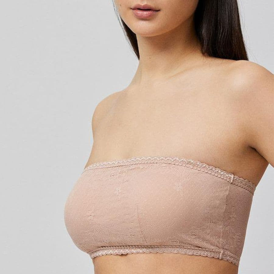 bandeau sin tirantes, sin aro y con relleno de ysabel mora.