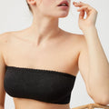 bandeau sin tirantes, sin aro y con relleno de ysabel mora.