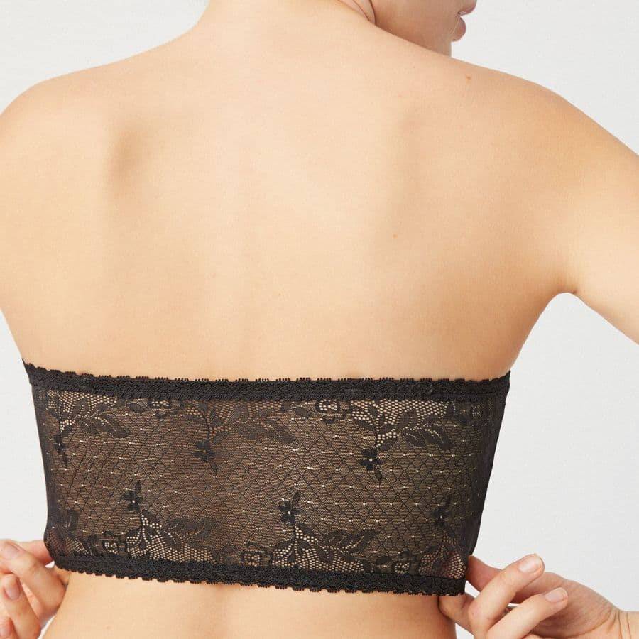 bandeau sin tirantes, sin aro y con relleno de ysabel mora.