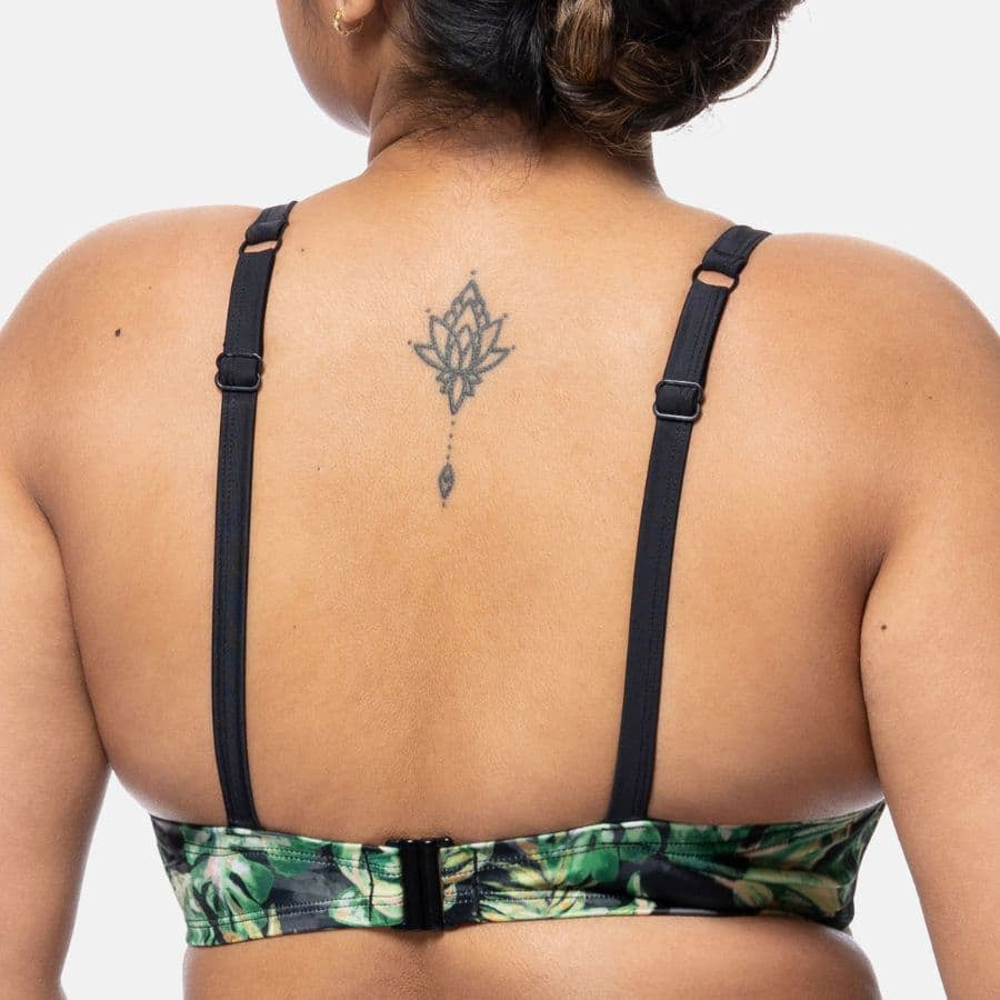 copa bikini capacidad estampado tropical, kano de dorina.