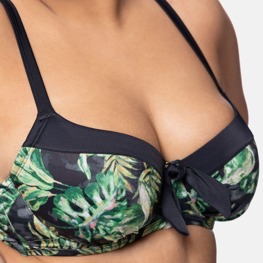 copa bikini capacidad estampado tropical, kano de dorina.