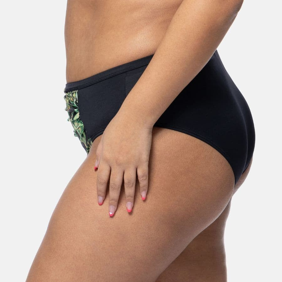 braga bikini talle alto estapado tropical, kano de dorina.