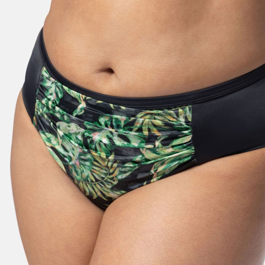 braga bikini talle alto estapado tropical, kano de dorina.