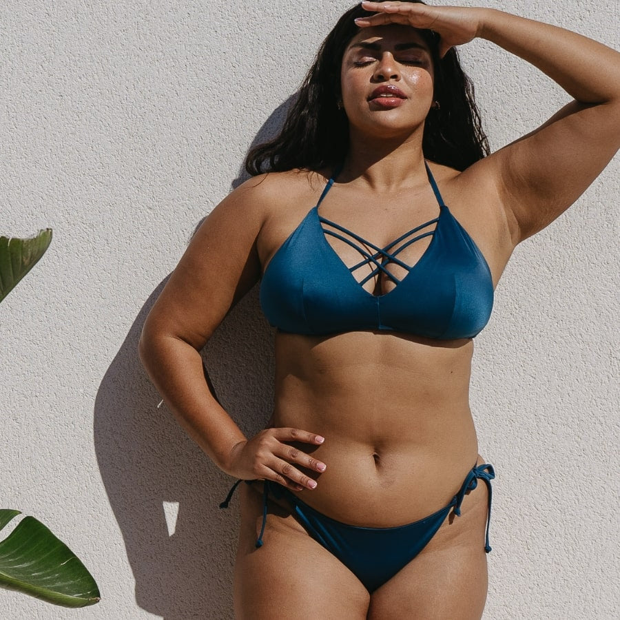 conjunto bikini de triángulo, bora bora de dorina.