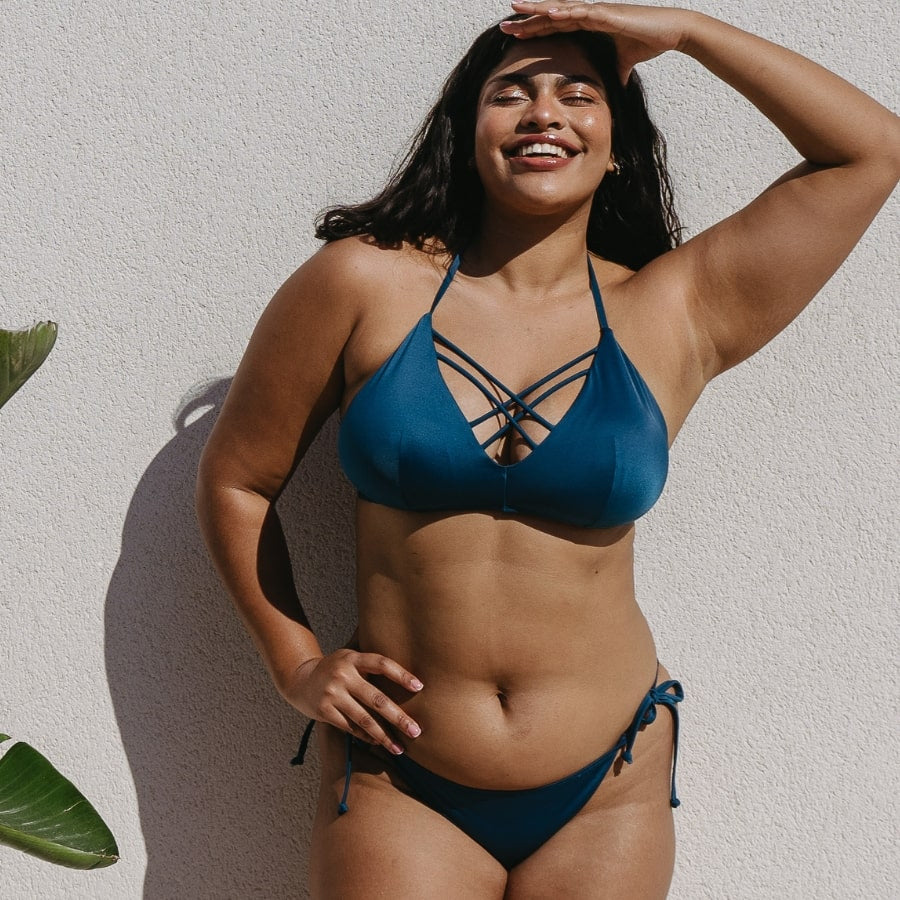 conjunto bikini de triángulo, bora bora de dorina.