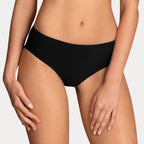 braga bikini de talle alto básica negra de rosa faia.
