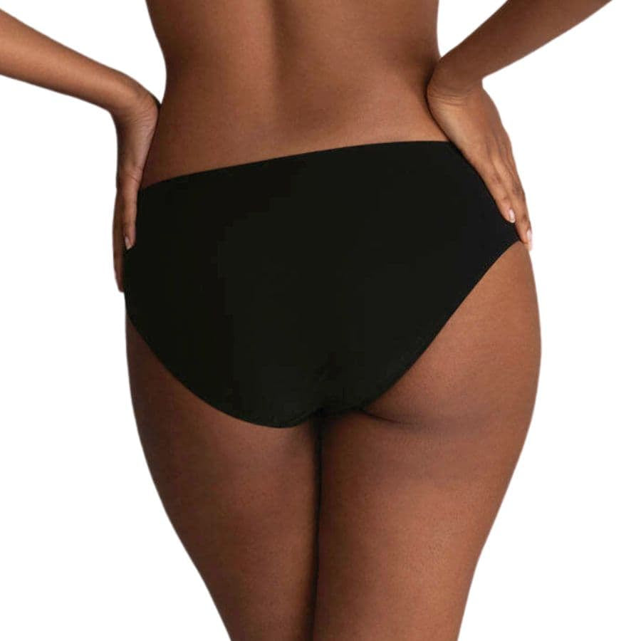 braga bikini de talle alto básica negra de rosa faia.