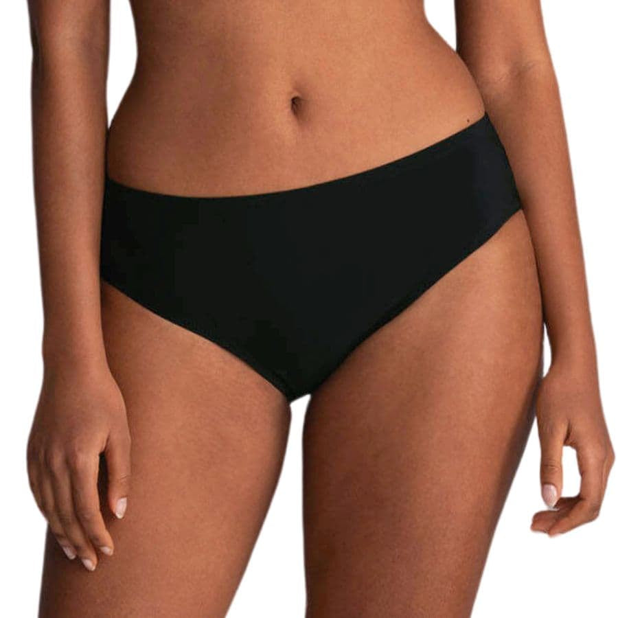 braga bikini de talle alto básica negra de rosa faia.