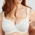Cotton nursing bra, underwired, New Calin model, Sans Complexe. Up to F cup.