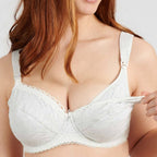 Cotton nursing bra, underwired, New Calin model, Sans Complexe. Up to F cup.
