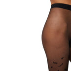 Panty fantasía corazones y letras, 20 den, ysabel mora.