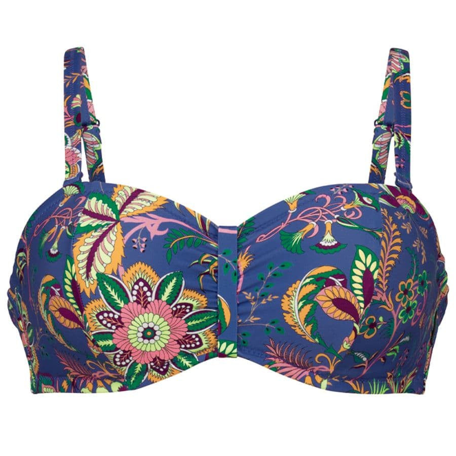 Conjunto bikini reductor, flowers of bali de rosa faia.