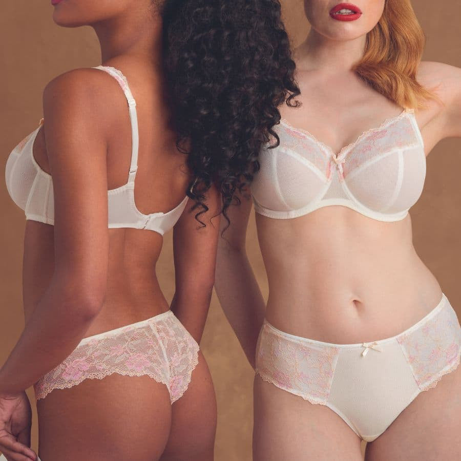 Rosa Faia Colette lace high-waist brief.
