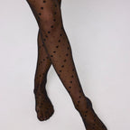 Panty fantasía topos y corazones, 20 den, ysabel mora.