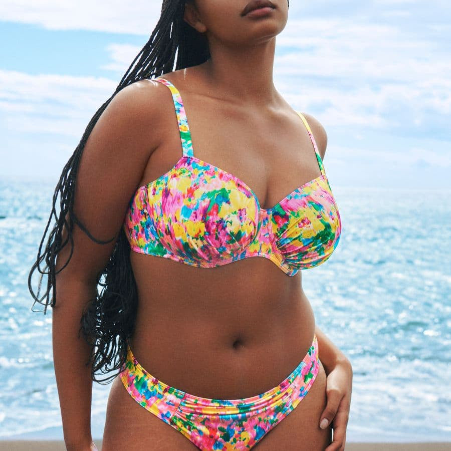 Copa bikini reductora estampada, ubud de primadonna swim.