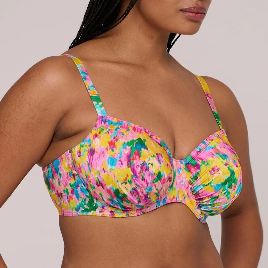 Copa bikini reductora estampada, ubud de primadonna swim.