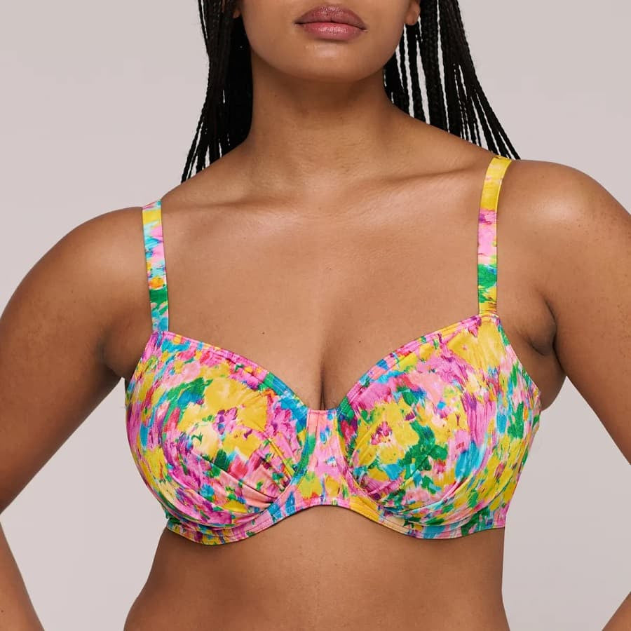 Copa bikini reductora estampada, ubud de primadonna swim.