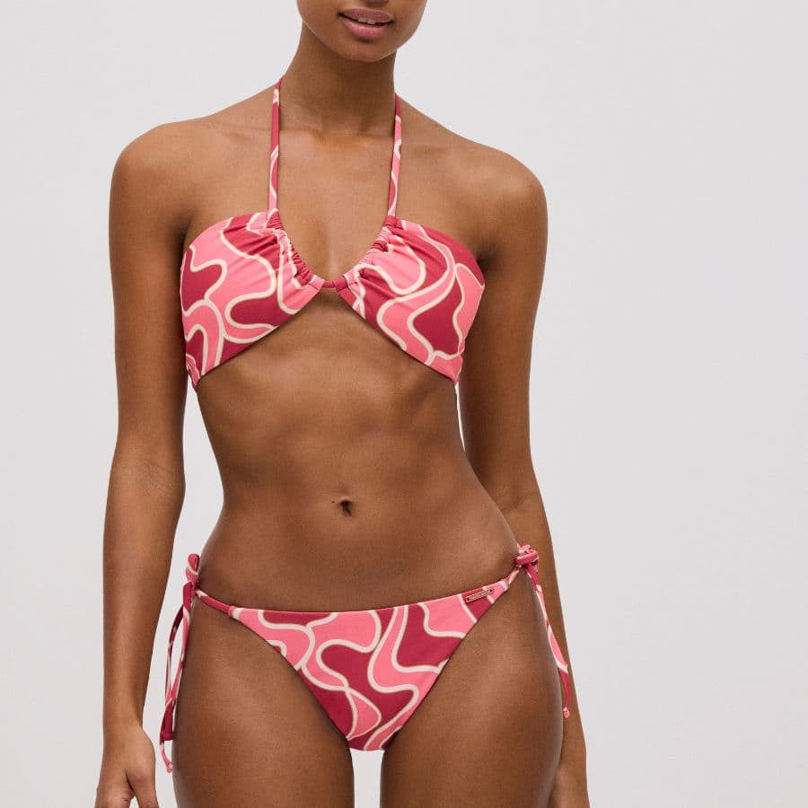 Bandeau bikini set, B cup, wireless and with removable thin padding, arosa, Ysabel Mora.