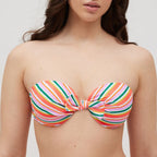 Strapless bikini set, C-cup, light padding, Ischia, Ysabel Mora.
