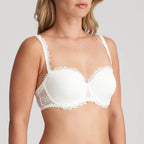 Strapless balconette bra, underwired and padded, Jane, Marie Jo. Bridal special.