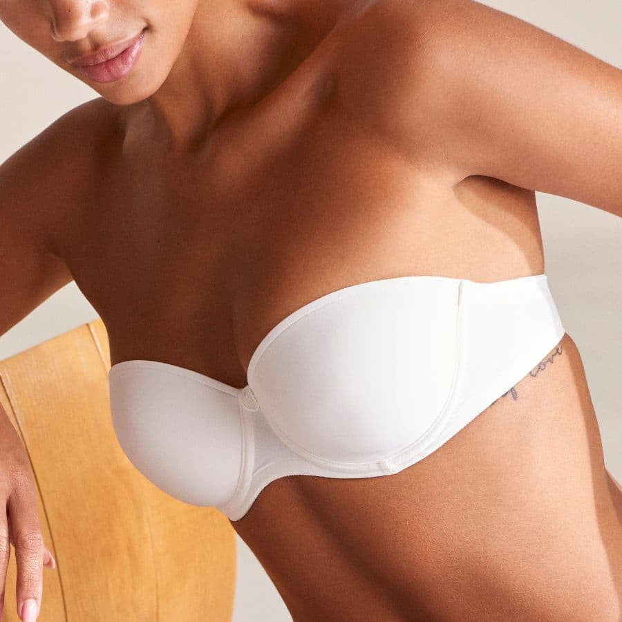 Strapless full cup bra, lightly padded, tom, marie jo.